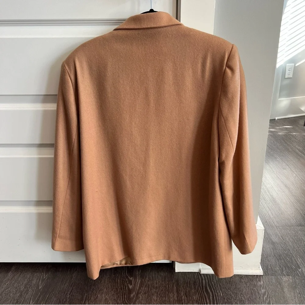 Sag Harbor 100% Pure Wool Women's Tan Blazer